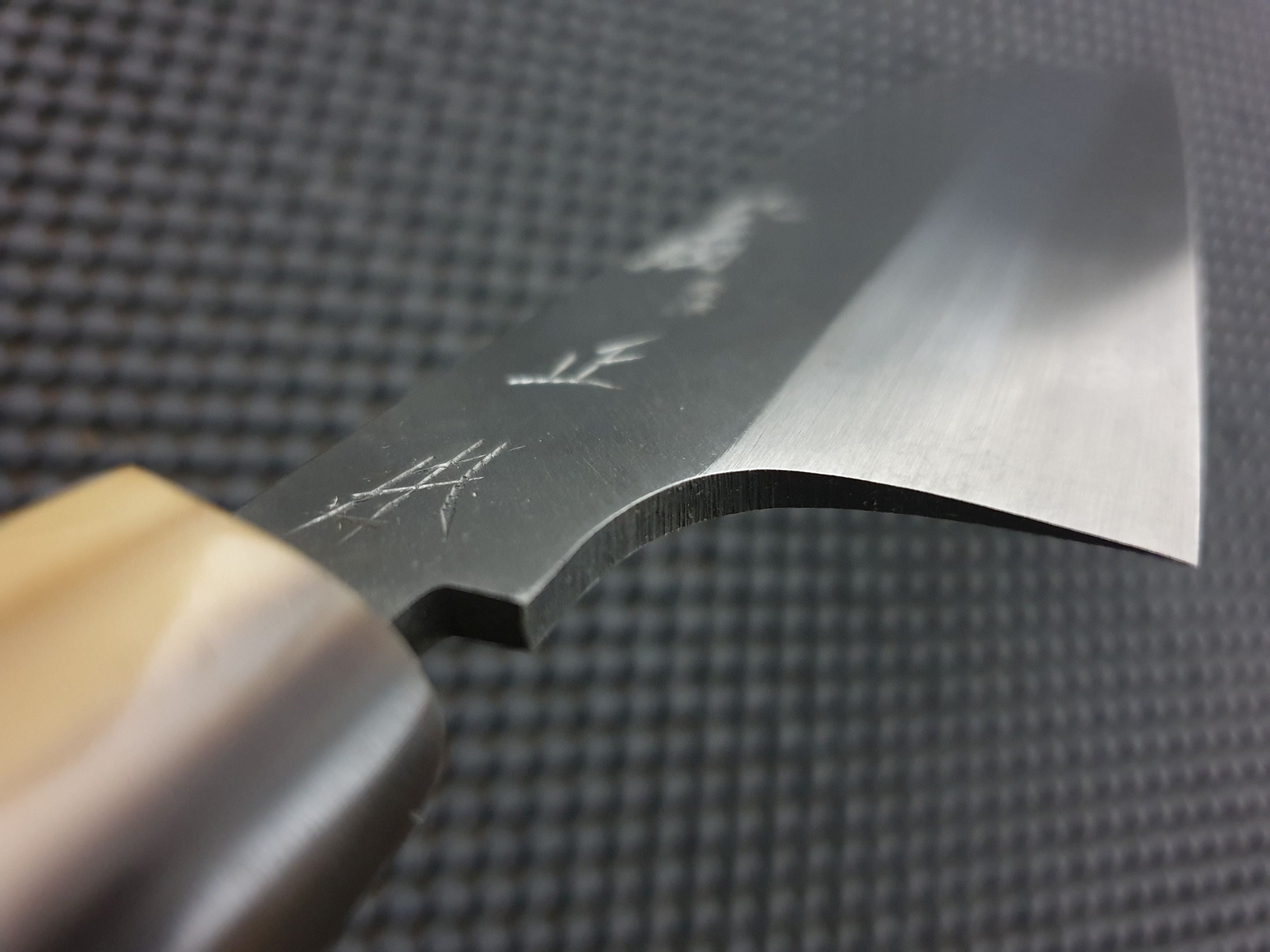 Rust Eraser changing finish of knife? : r/chefknives