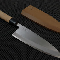 Ittetsu | 180mm Deba Knife (Shirogami) - B Finish (w/ Saya)