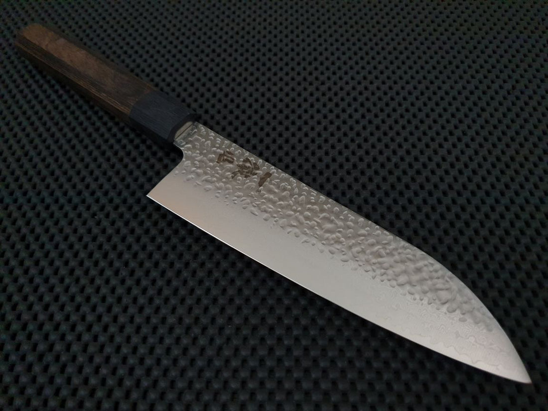 Ittetsu Damascus 180 Santoku Knife