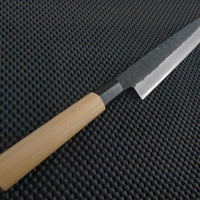 Hammer Finished Tsuchime Yanagiba Japanese Single Bevel Slicing Knife Sydney Australia