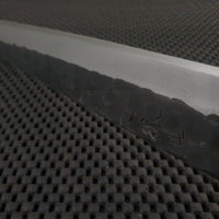 Hammer Finished Tsuchime Yanagiba Japanese Single Bevel Slicing Knife Sydney Australia