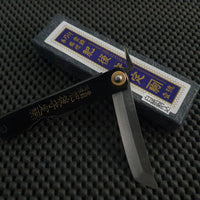 Nagoa Higonakami Sakimaru Large Folding Knife Kiridashi Wood Scoring Brass Black Sydney Brisbane Melbourne Perth Canberra Adelaide Australia