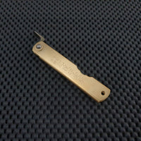 Nagao Higonakami Sakimaru Large Folding Knife Kiridashi Wood Scoring Brass Sydney Brisbane Melbourne Perth Canberra Adelaide Australia