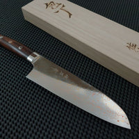 Takeshi Saji Rainbow Damascus Santoku