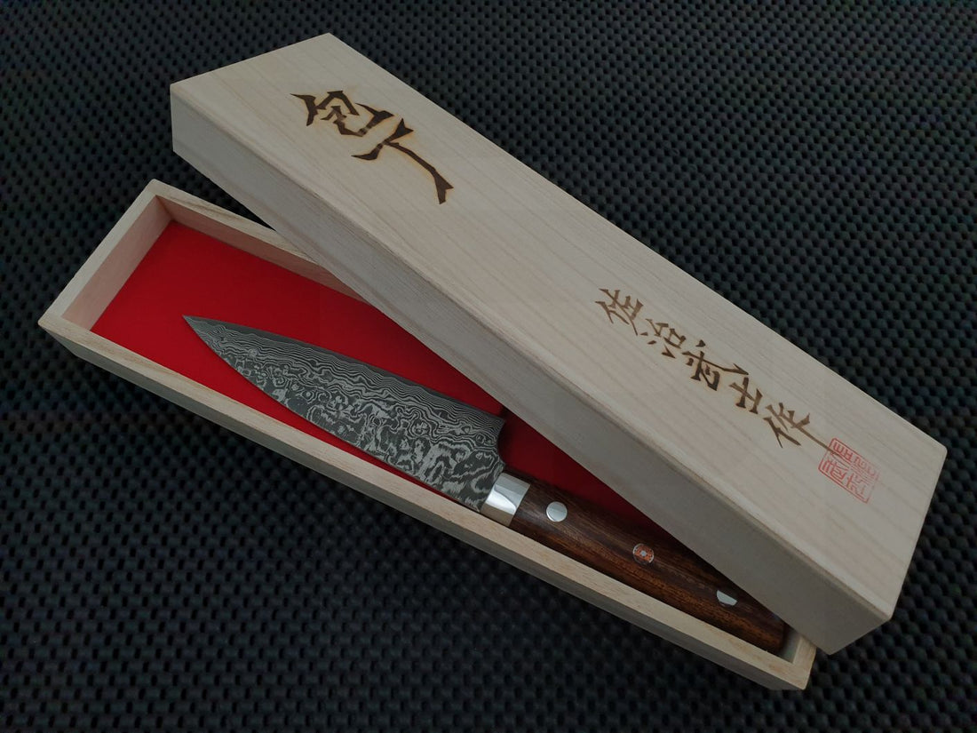 Saji Damascus Petty Knife Japan Australia