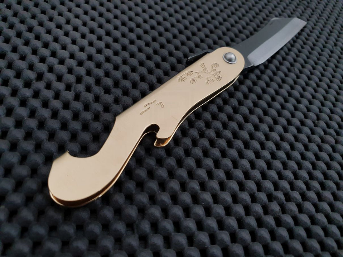 Mt Fuji Folding Knife Bottle Opener