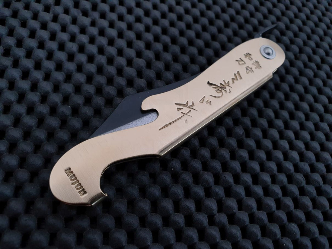 Mt Fuji Folding Knife Bottle Opener