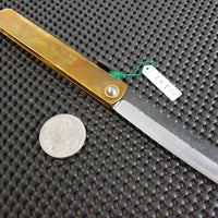 Nagao Higonokami Folding Knife | White #2 Steel - X Large Vintage Motosuke (#16Y-K)