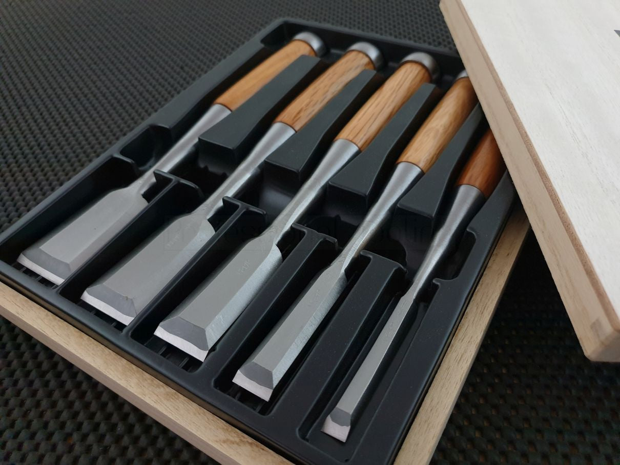HSS Oire Nomi 5 Piece Premium Japanese Chisel Set ProTooling