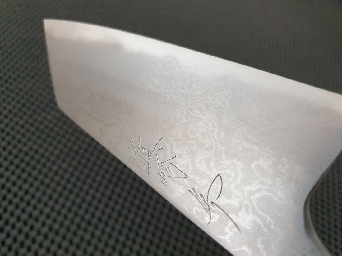 Mazaki Damascus Bunka Knife