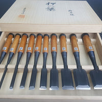 Morihei Yoshitomo Oire Nomi Japanese Chisel Set Australia