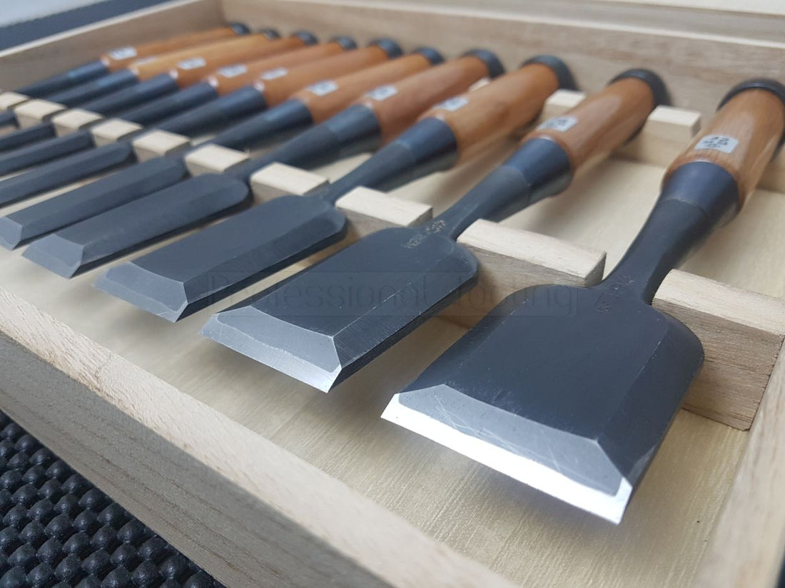 Morihei Yoshitomo Oire Nomi Japanese Chisel Set Australia