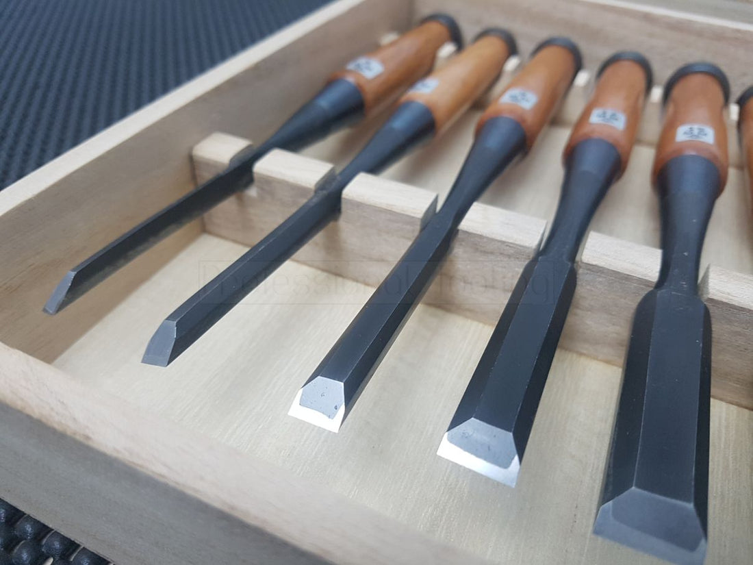 Morihei Yoshitomo Oire Nomi Japanese Chisel Set Australia