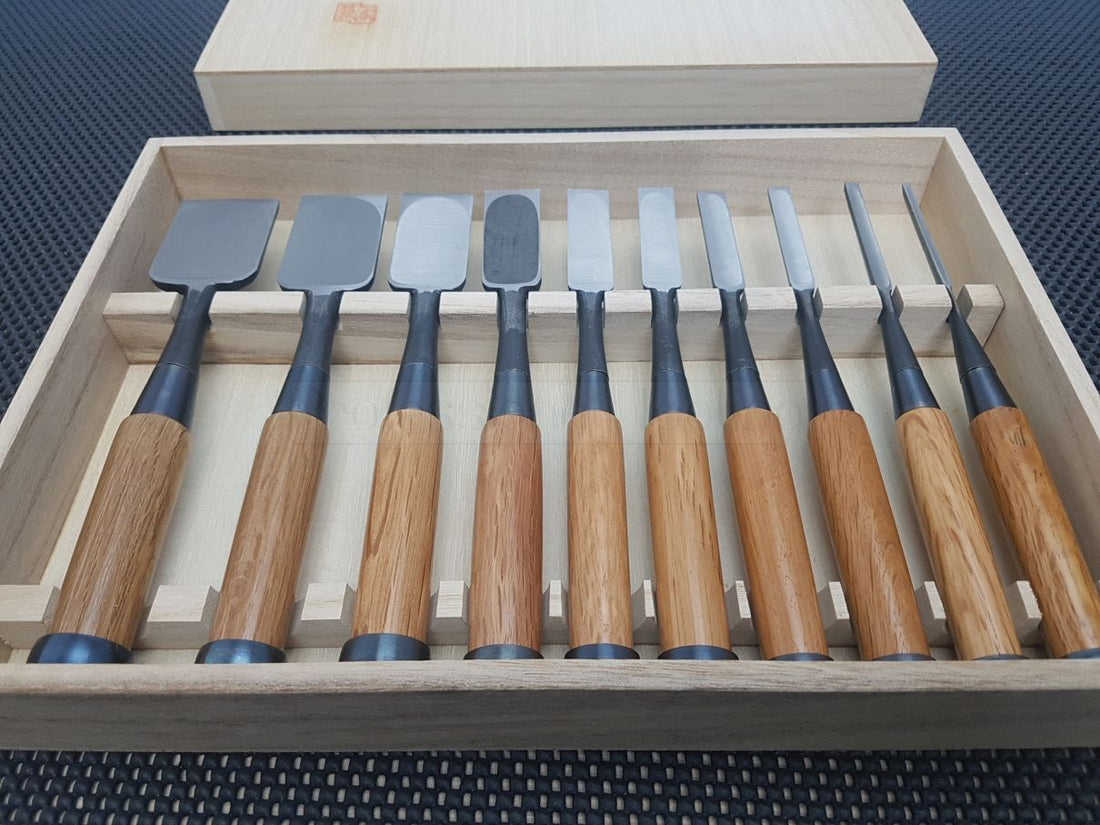 Morihei Yoshitomo Oire Nomi Japanese Chisel Set Australia