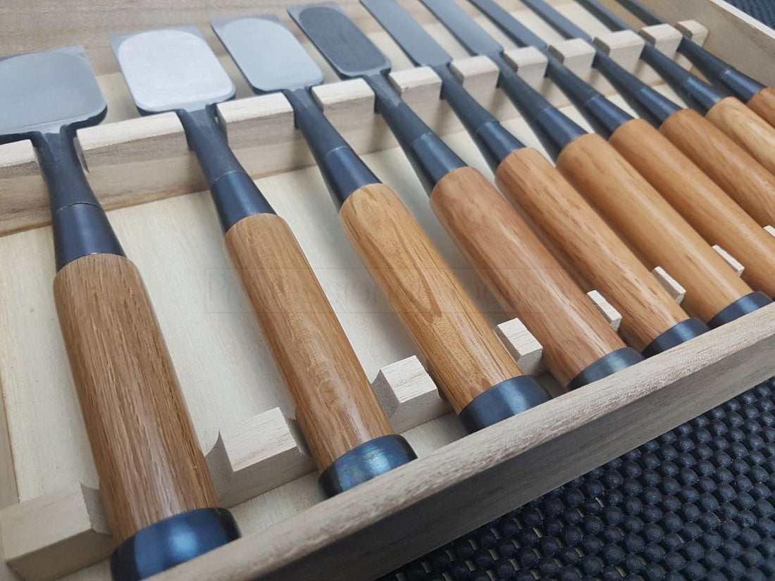 Morihei Yoshitomo Oire Nomi Japanese Chisel Set Australia