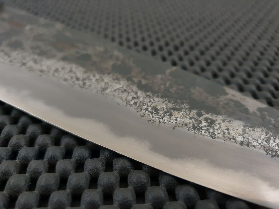 Fine finish models have been hand sharpened on Japanese natural stones, removing most, if not all, low spots on the blade. Suitable for high level polish and sharpening work.