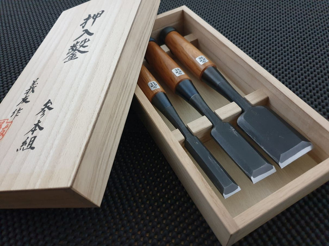 Japanese Woodworking Hand Tools Oire Nomi Chisel Set