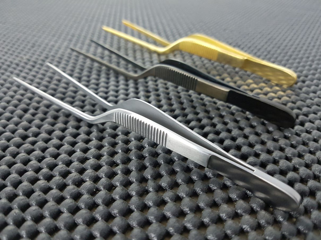 Offset Plating Tweezers at ProTooling Australia _Japanese Kitchen Knives & Whetstones