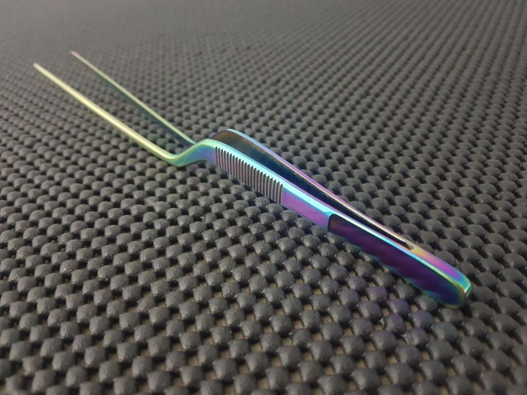 Offset Plating Tweezers at ProTooling Australia _Japanese Kitchen Knives & Whetstones