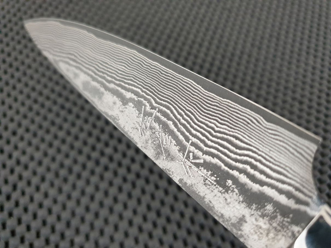 Saji Nickel Damascus Japanese Knife