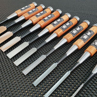 Oire Nomi Japanese Woodworking Chisel Set - 10 Chisels Made in Japan