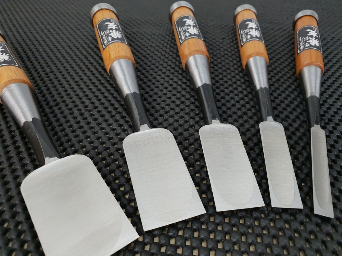 Shirogami Nomi Japanese Chisel Set Woodworking Japan