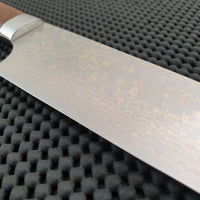 Takeshi Saji Rainbow Damascus Sujihiki Knife