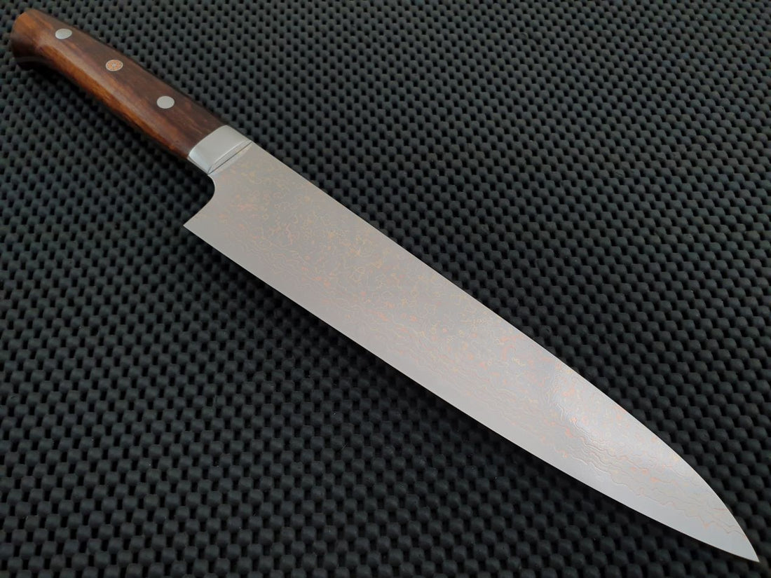 Takeshi Saji Rainbow Damascus Gyuto Knife