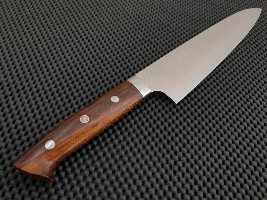 Takeshi Saji Rainbow Damascus Gyuto Knife