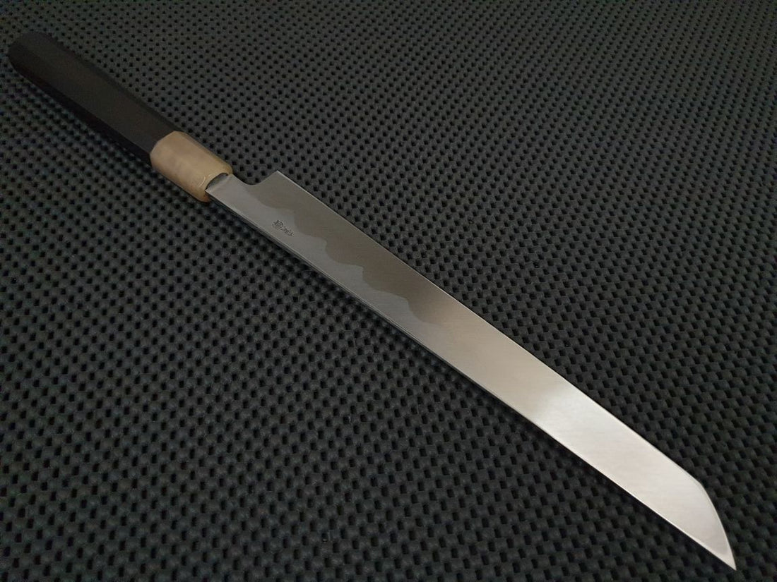 Hitohira Kikuchiyo Manzo | 270mm Yanagiba Sakimaru Knife (Aogami)