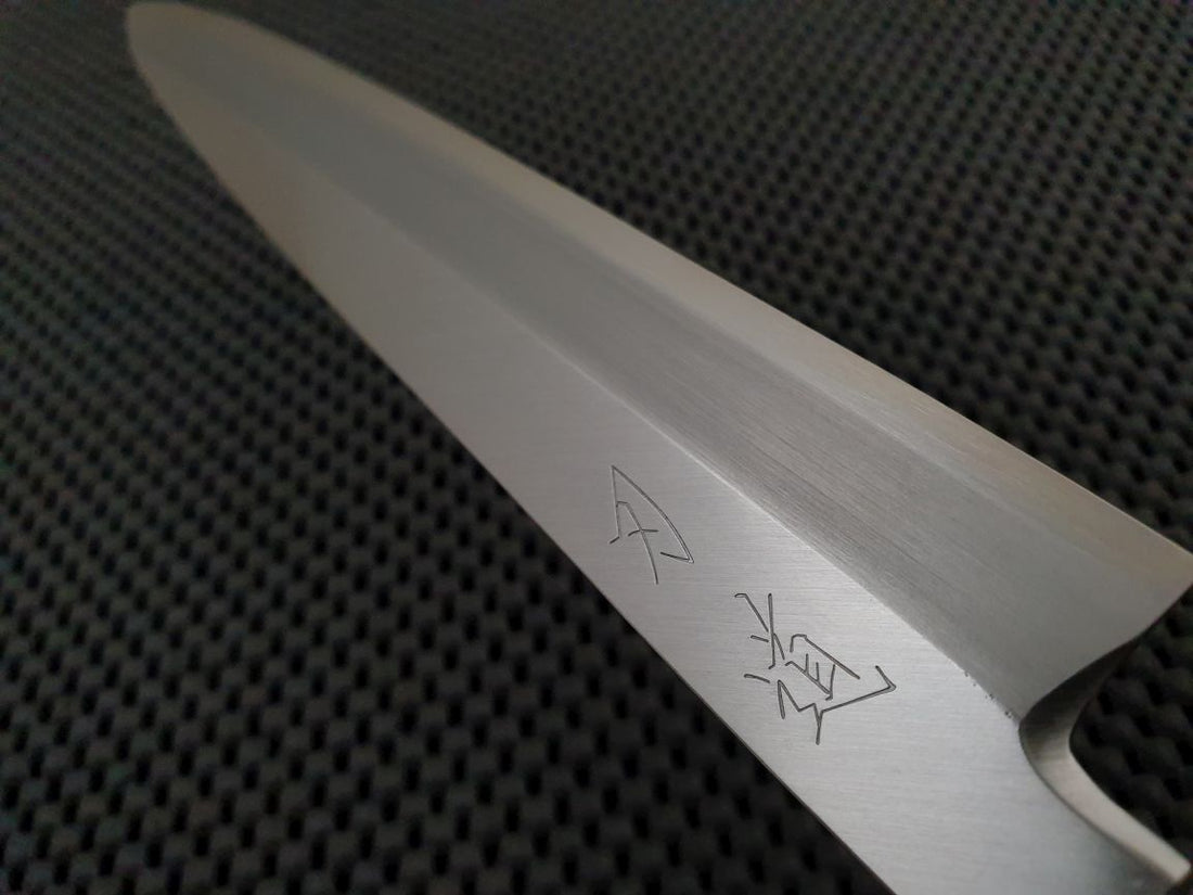 HADO Ginsan Yanagiba Knife Slicing Sashimi