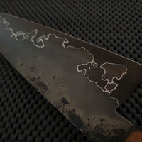 Hendrik Max Kitchen Knives Chef Gyuto Etched Knife Sydney Australia