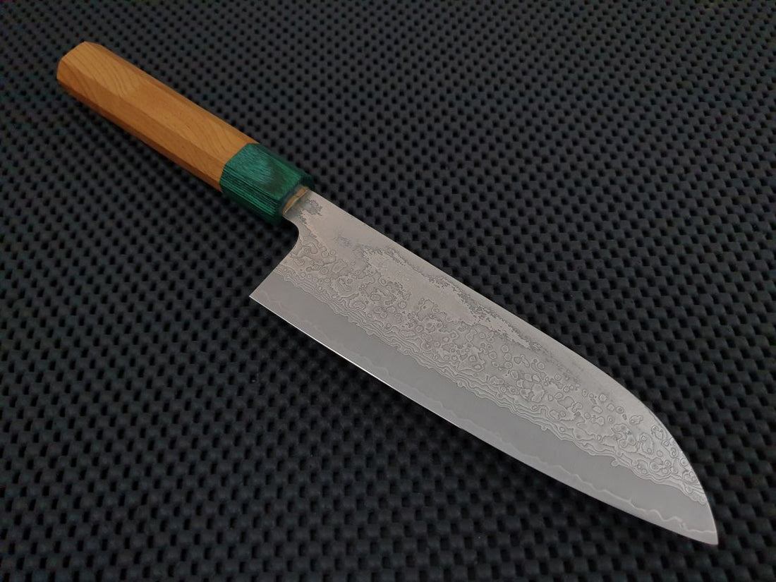 Kurosaki Damascus Santoku Knife