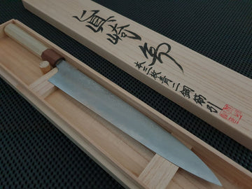 Mazaki Damascus Sujihiki Knife