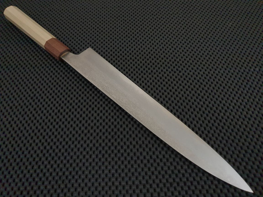 Mazaki Damascus Sujihiki Knife