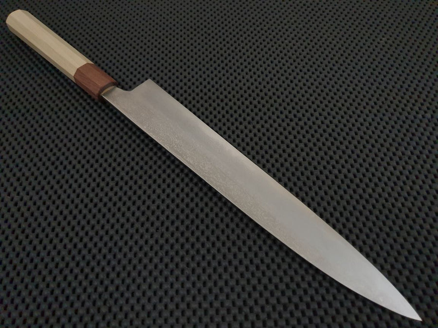 Mazaki Damascus Sujihiki Knife