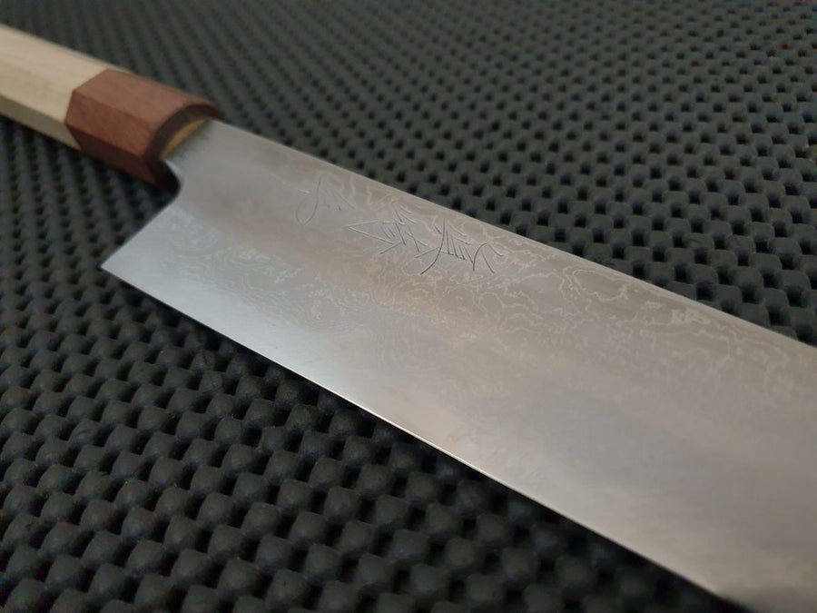 Mazaki Damascus Sujihiki Knife