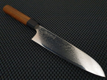 Yoshida Hamono Damascus Santoku Knife