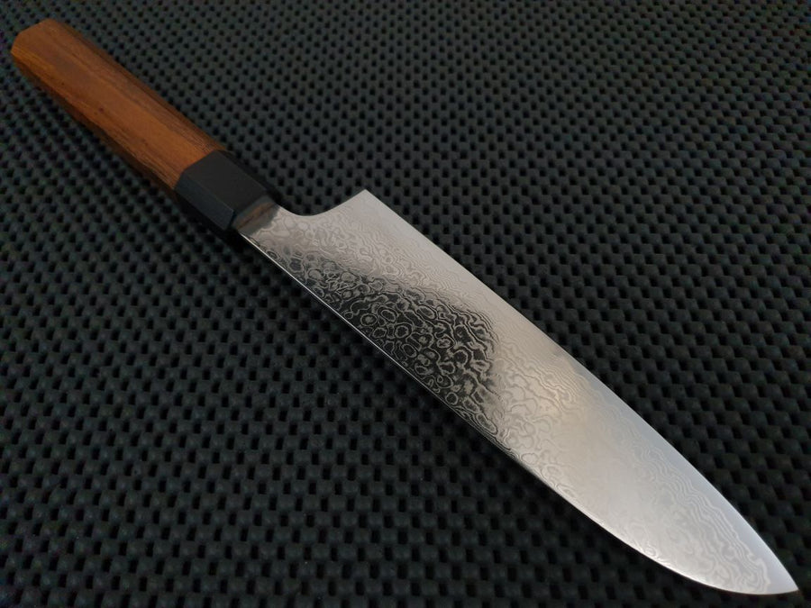Yoshida Hamono Damascus Santoku Knife