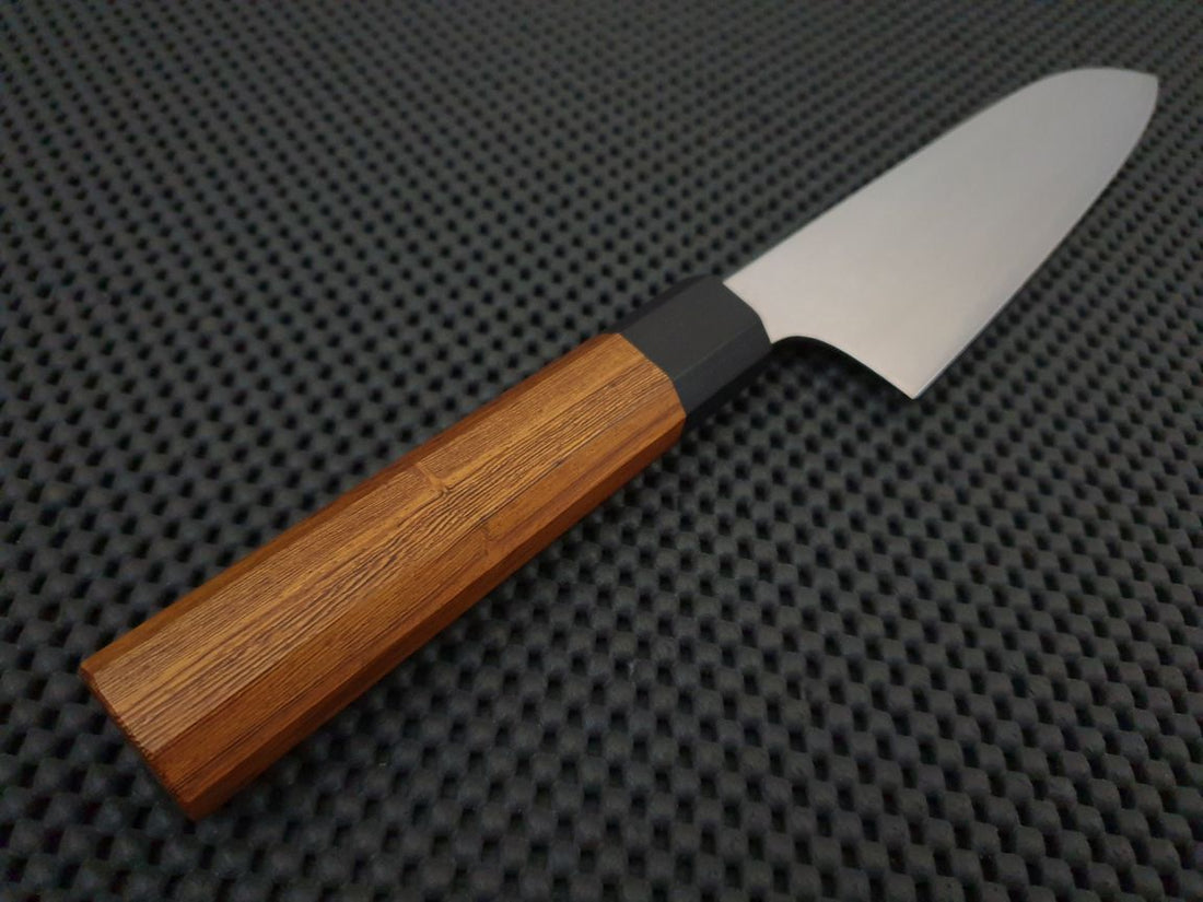 Yoshida Hamono Damascus Santoku Knife