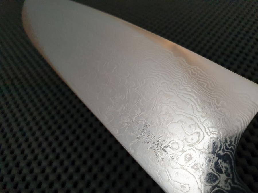 Yoshida Hamono Damascus Santoku Knife
