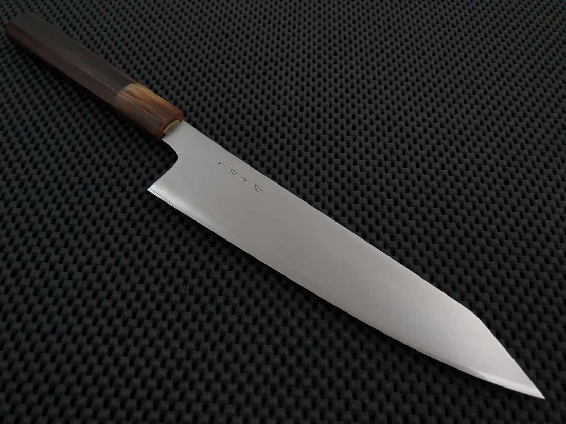 Ebony & Buffalo Hitohira Knife