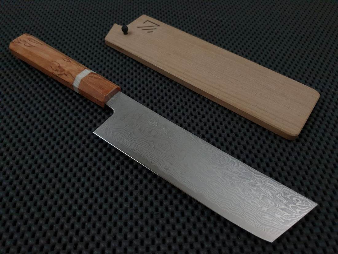 Ryusen Japan | Fukakuryu Kai 155 Nakiri Knife (w/ Saya)