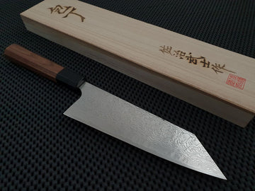 Saji Diamond Damascus WA Bunka Knife