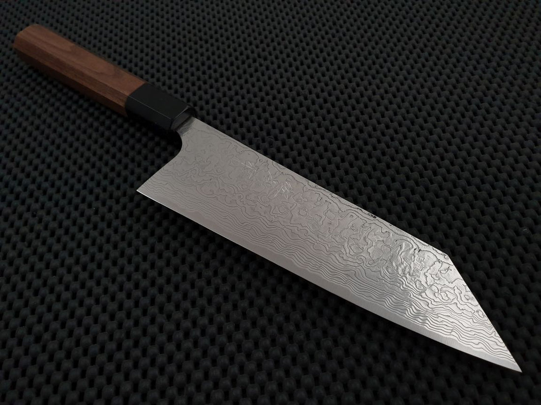 Saji Diamond Damascus WA Bunka Knife