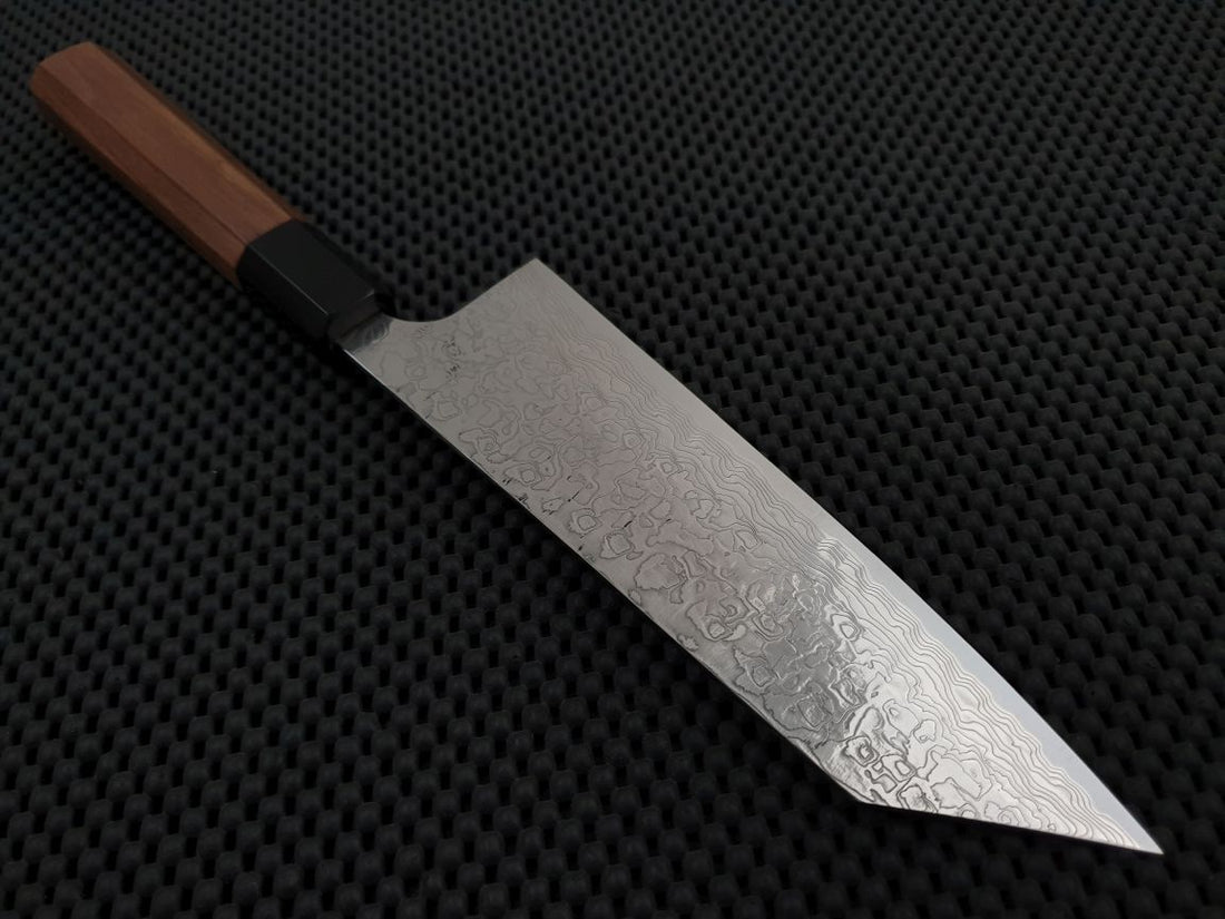 Saji Diamond Damascus WA Bunka Knife