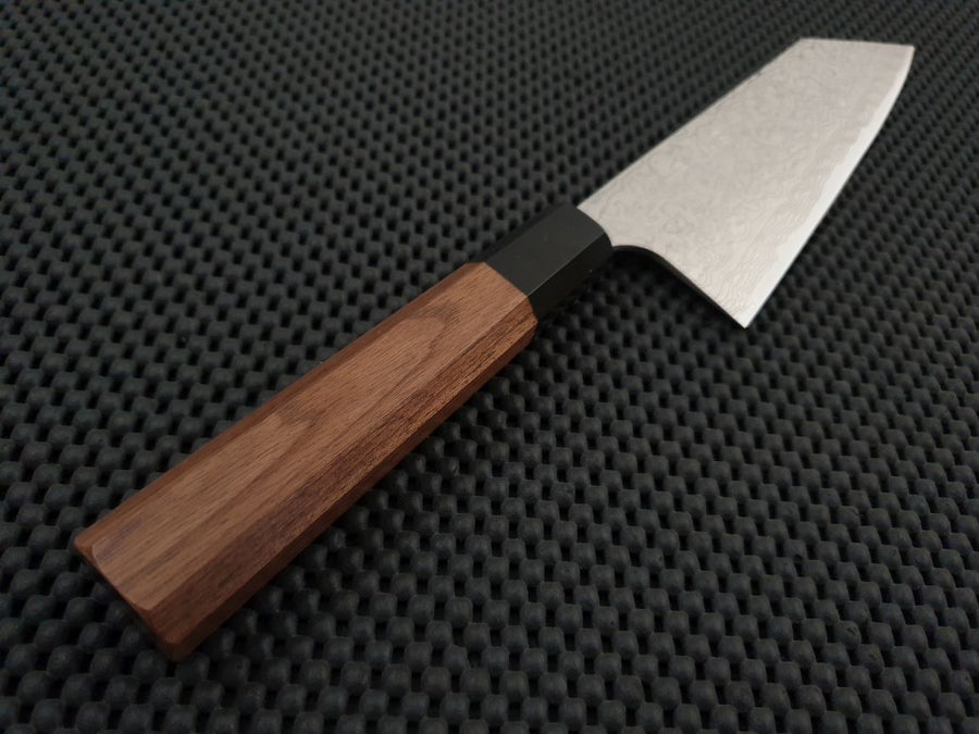 Saji Diamond Damascus WA Bunka Knife