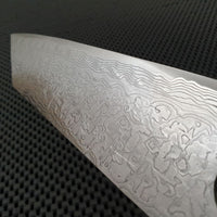 Saji Diamond Damascus WA Bunka Knife