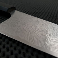 Saji Diamond Damascus WA Bunka Knife