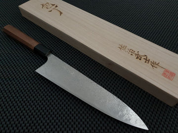 Saji Diamond Damascus Gyuto Knife